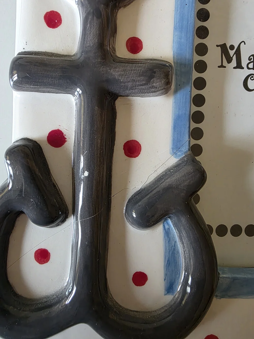 Red & White Nautical Ceramic Photo Frame